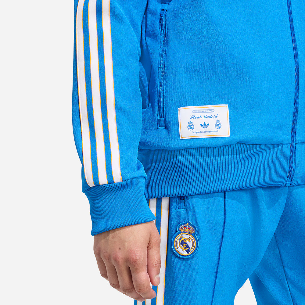 Áo Khoác Nam Adidas Real Madrid Terrace Icons Track - Xanh Dương - Supersports Vietnam
