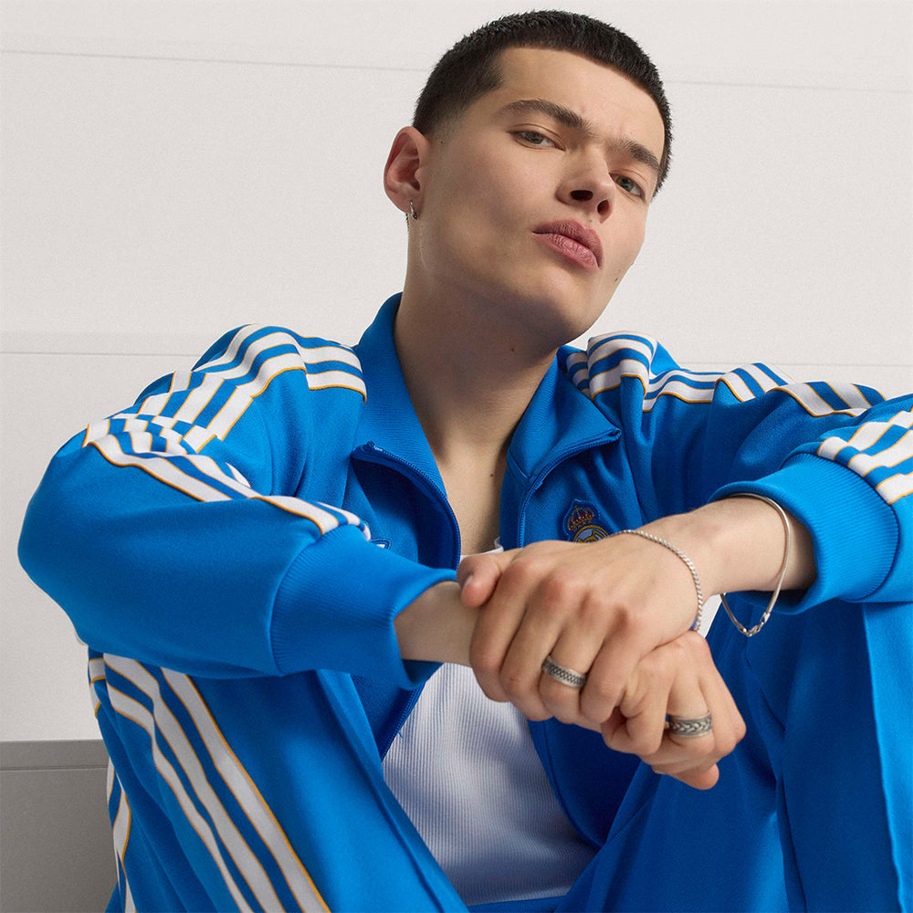 Áo Khoác Nam Adidas Real Madrid Terrace Icons Track - Xanh Dương - Supersports Vietnam