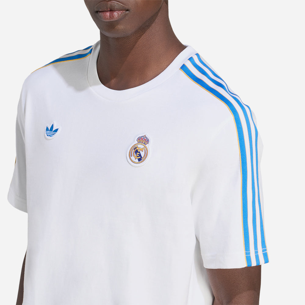 Áo Thun Nam Adidas Real Icon - Trắng - Supersports Vietnam