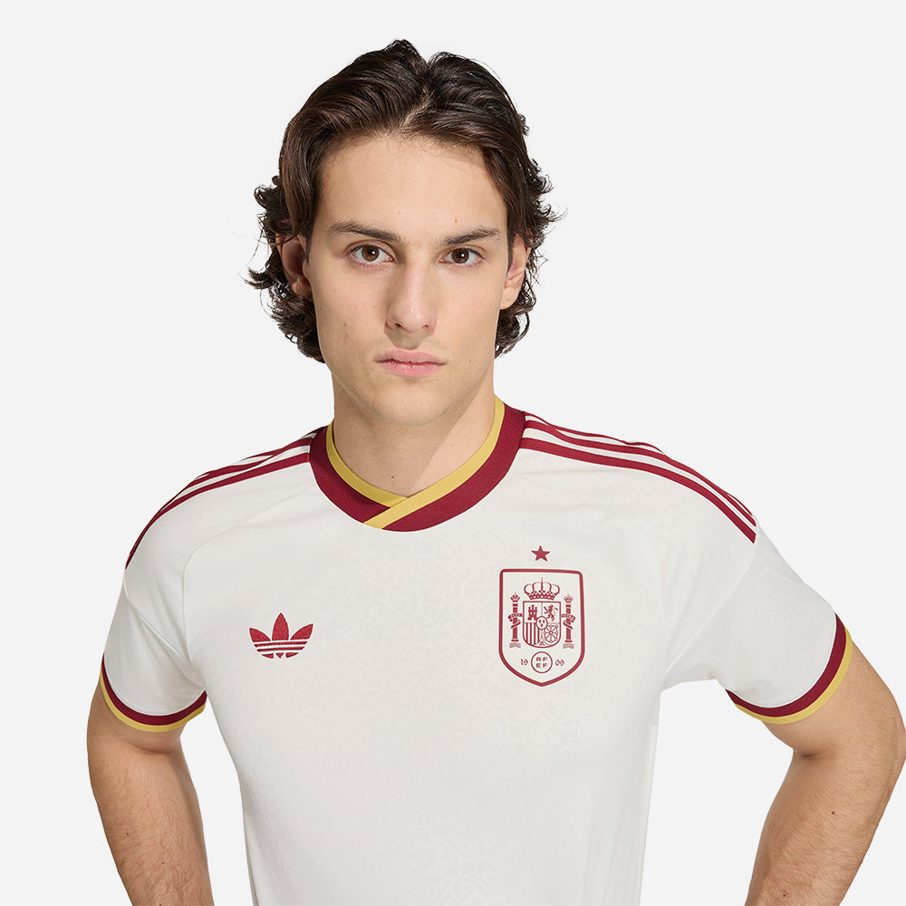 Áo Đá Bóng Sân Khách Nam Adidas Spain 26 - Trắng - Supersports Vietnam