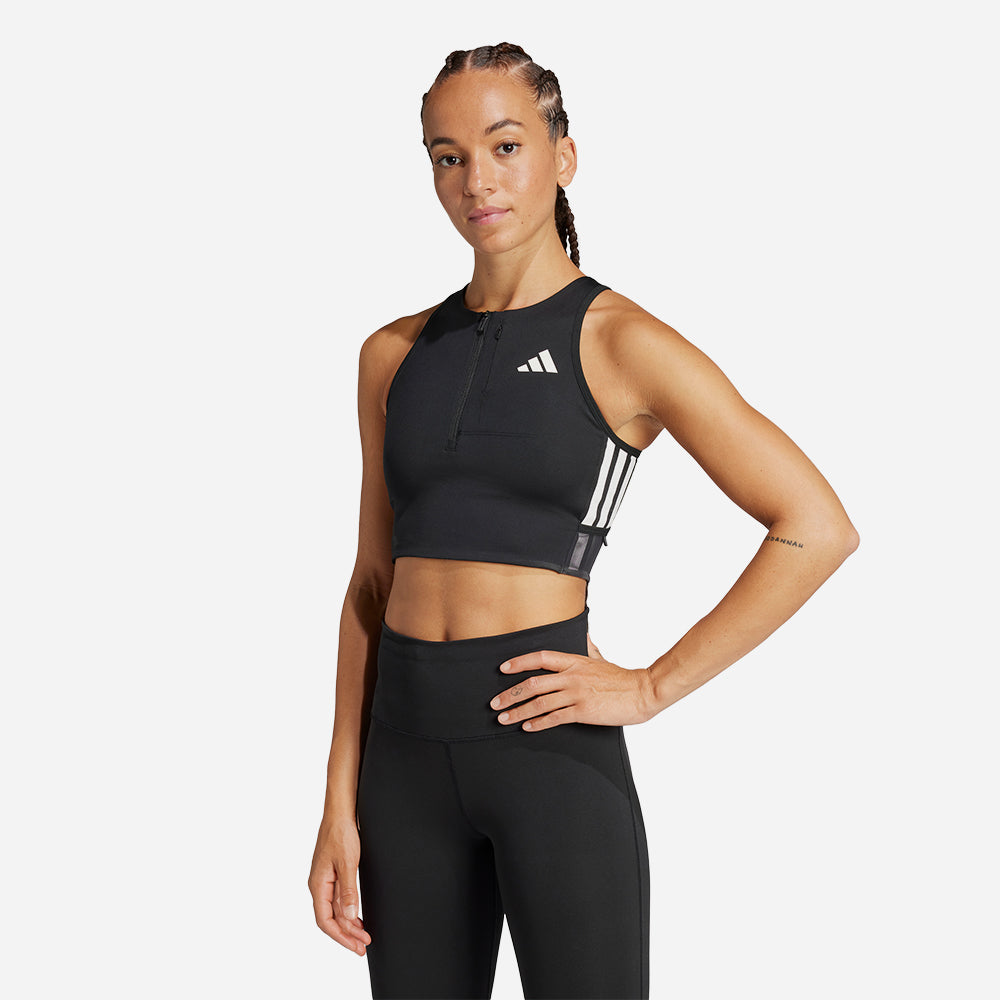 Áo Crop Top Nữ Adidas Adizero - Đen