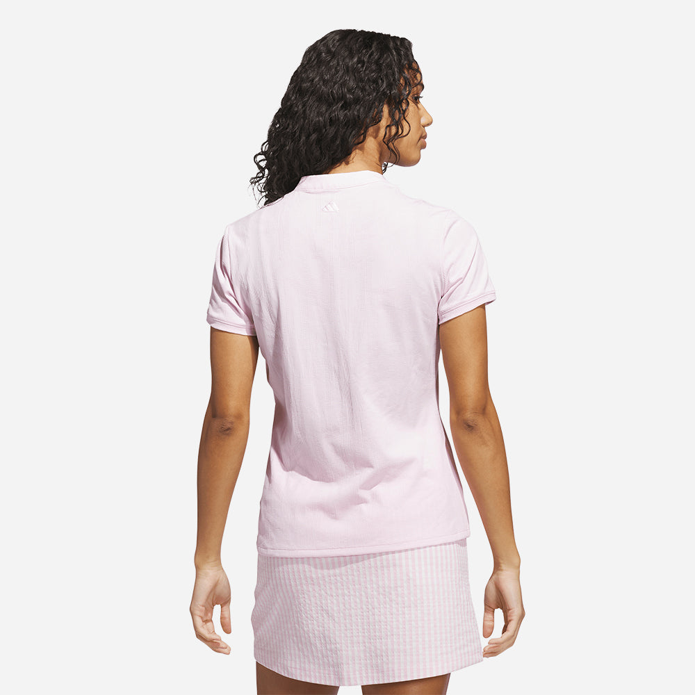 Áo Polo Golf Nữ Adidas Go-To Jacquard - Hồng - Supersports Vietnam
