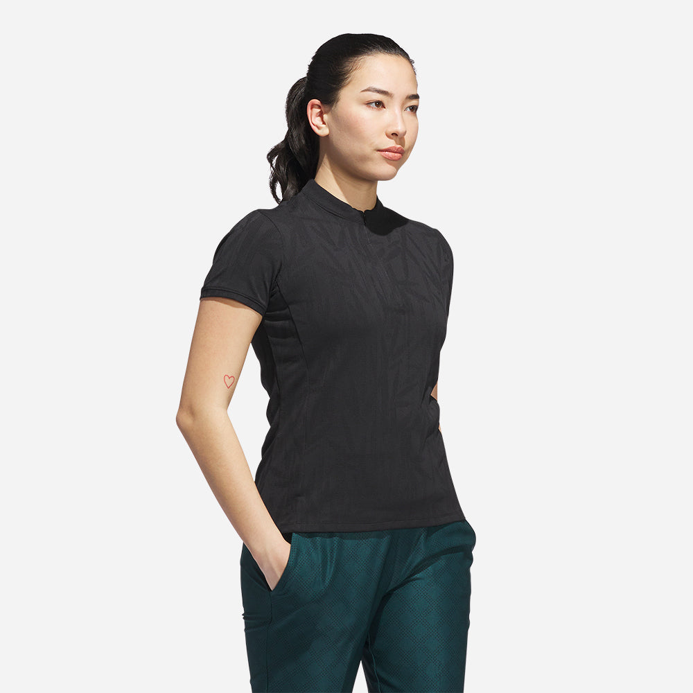 Áo Polo Golf Nữ Adidas Go-To Jacquard - Đen - Supersports Vietnam