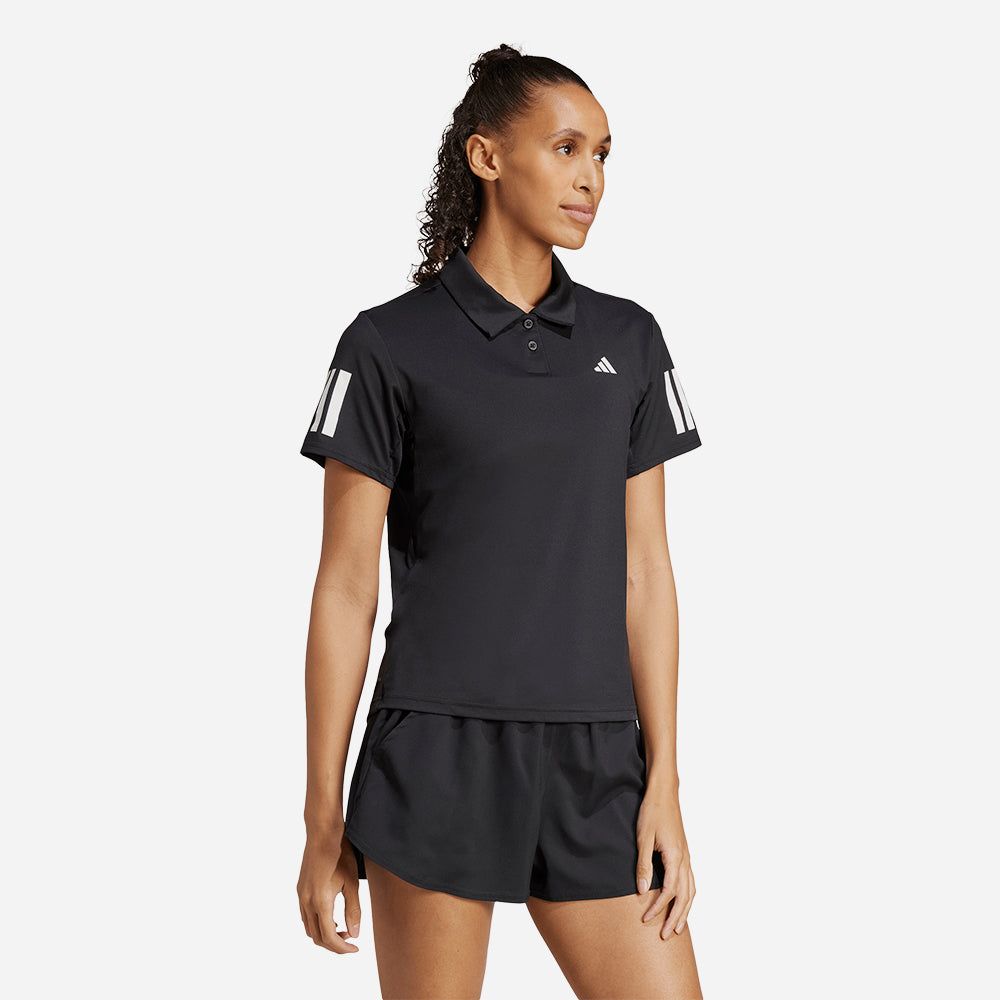 Áo Polo Nữ Adidas Club Tennis Climacool 3-Stripes - Đen - Supersports Vietnam
