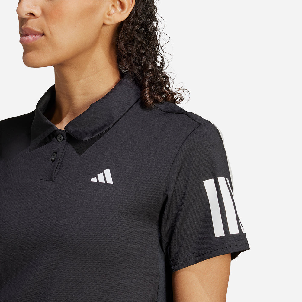 Áo Polo Nữ Adidas Club Tennis Climacool 3-Stripes - Đen - Supersports Vietnam