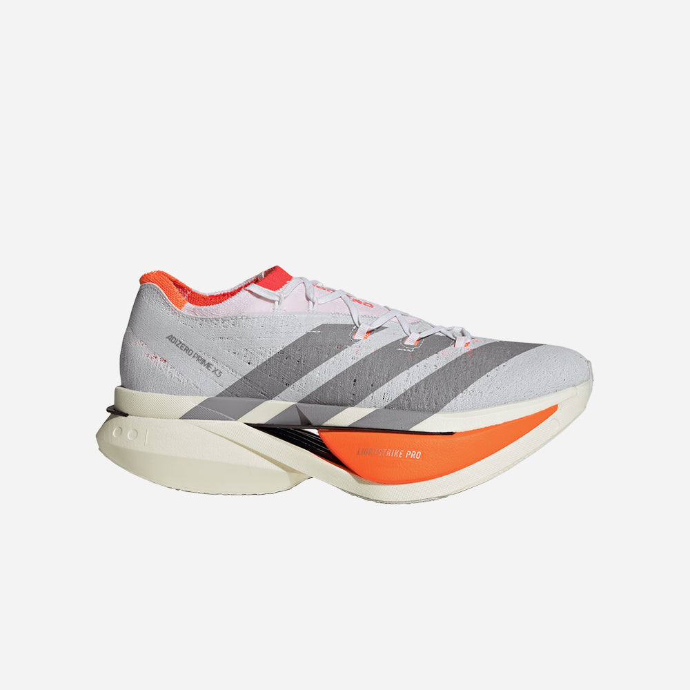 Giày Chạy Bộ Unisex Adidas Adizero Prime X3 Strung - Xám - Supersports Vietnam