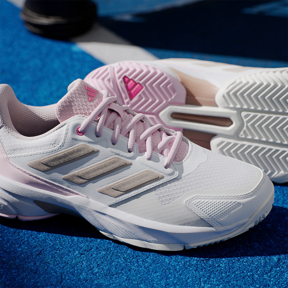Giày Tennis Nữ Adidas Courtjam Control 3 - Trắng - Supersports Vietnam