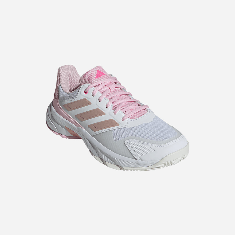 Giày Tennis Nữ Adidas Courtjam Control 3 - Trắng - Supersports Vietnam
