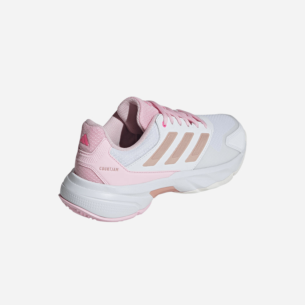 Giày Tennis Nữ Adidas Courtjam Control 3 - Trắng - Supersports Vietnam