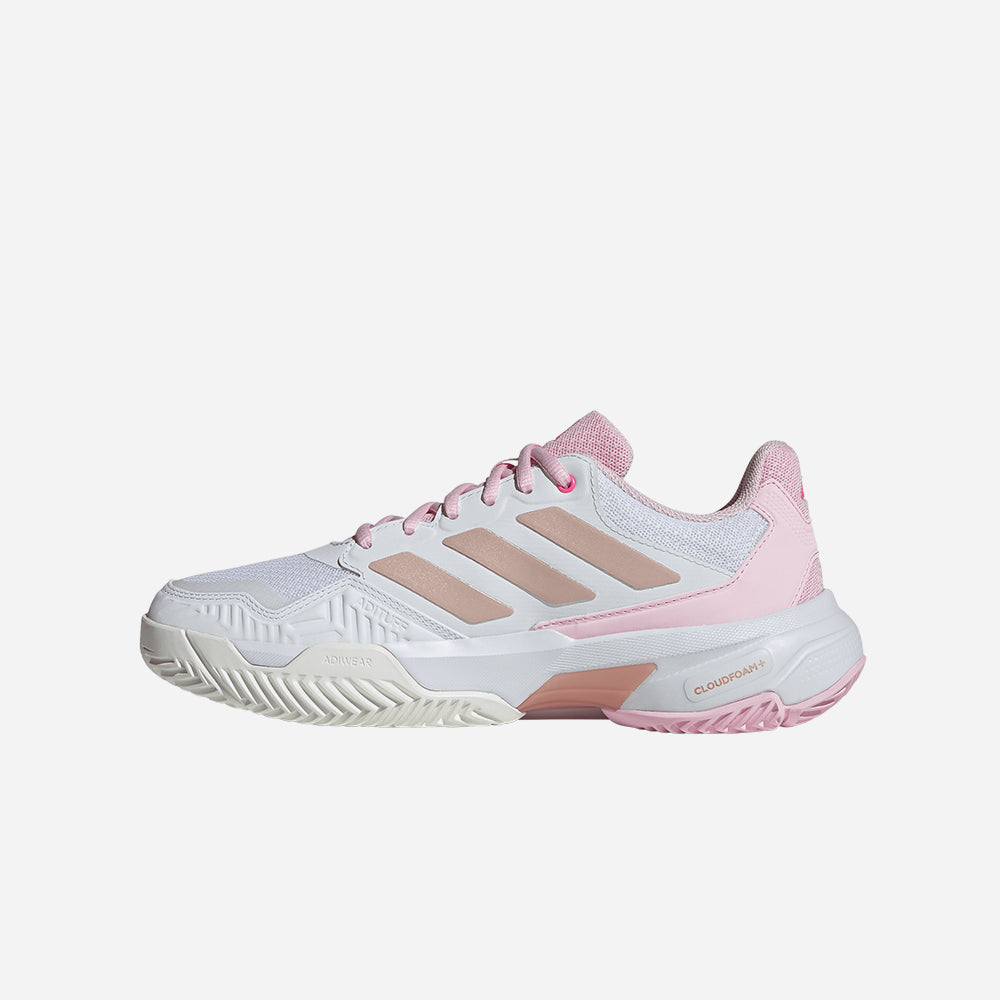 Giày Tennis Nữ Adidas Courtjam Control 3 - Trắng - Supersports Vietnam