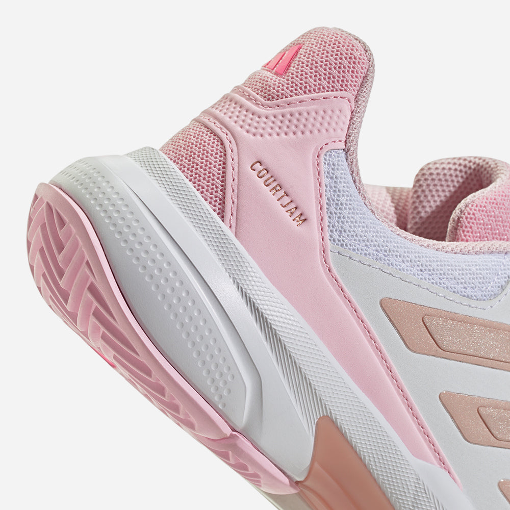 Giày Tennis Nữ Adidas Courtjam Control 3 - Trắng - Supersports Vietnam