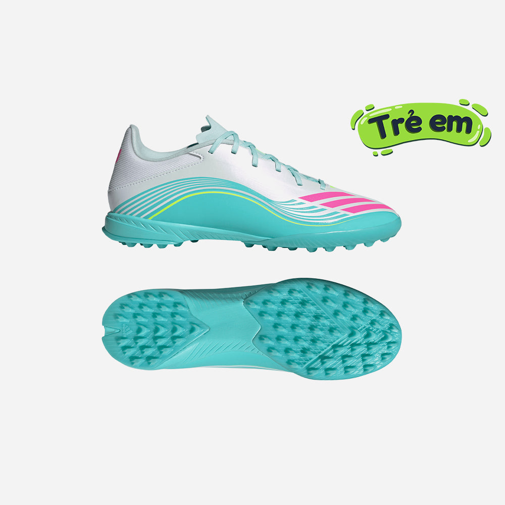 Giày Đá Bóng Sân Cỏ Nhân Tạo Trẻ Em Adidas F50 Messi League - Xanh Mint - Supersports Vietnam