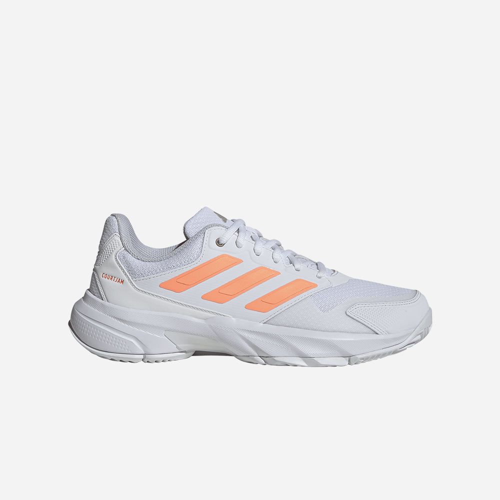 Giày Tennis Nữ Adidas Courtjam Control 3 - Trắng - Supersports Vietnam