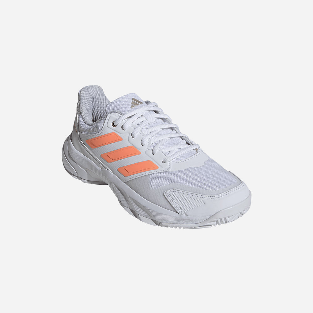 Giày Tennis Nữ Adidas Courtjam Control 3 - Trắng - Supersports Vietnam