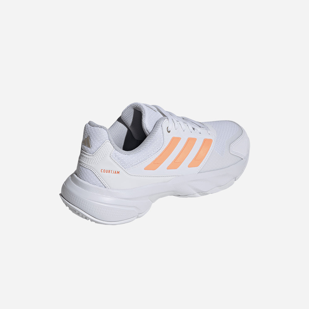 Giày Tennis Nữ Adidas Courtjam Control 3 - Trắng - Supersports Vietnam