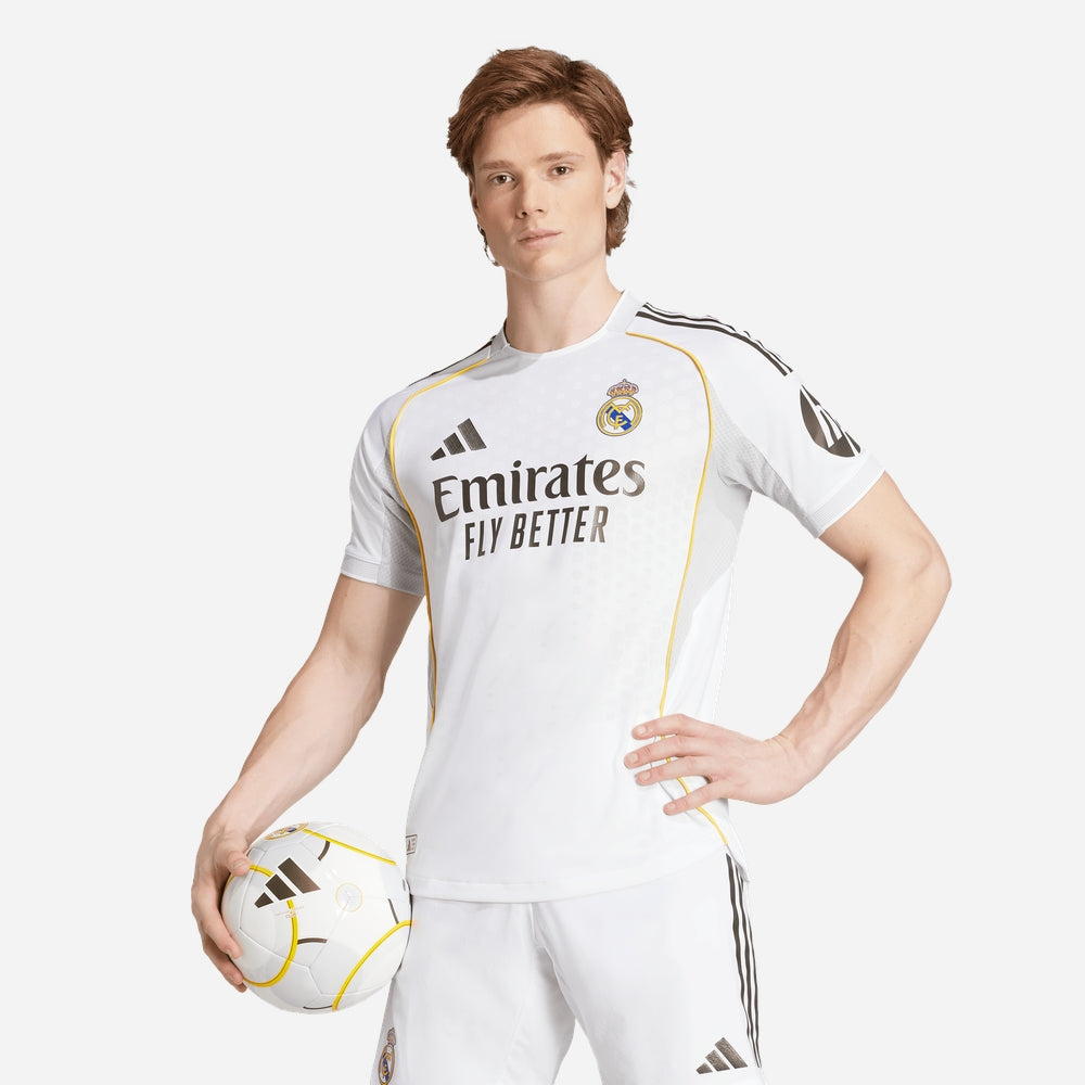 Áo Đá Bóng Nam Adidas Sân Nhà Real Madrid 25/26 Authentic - Trắng - Supersports Vietnam