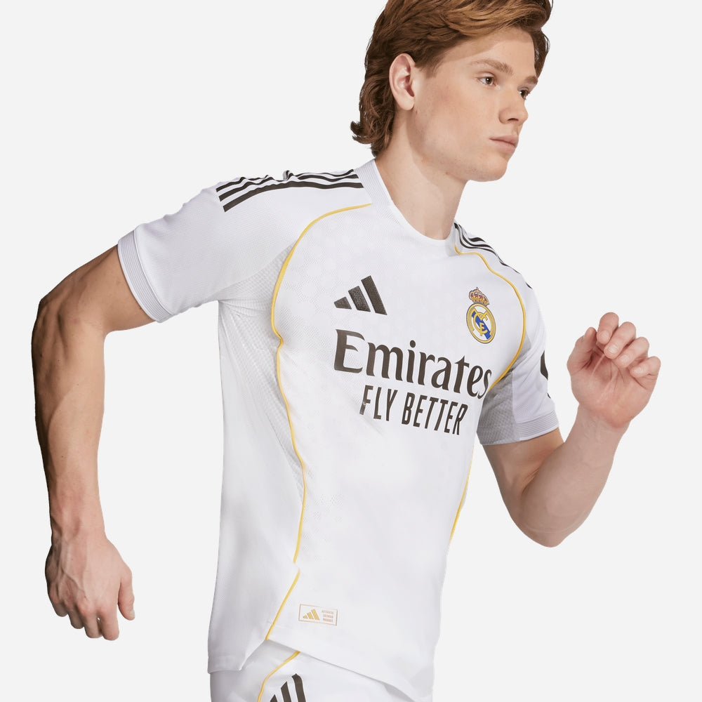 Áo Đá Bóng Nam Adidas Sân Nhà Real Madrid 25/26 Authentic - Trắng - Supersports Vietnam