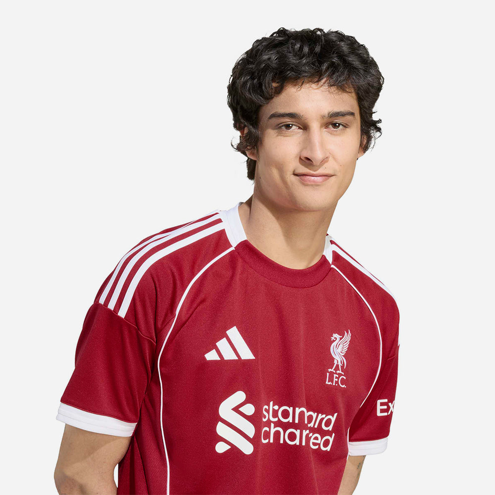 Áo Đá Bóng Nam Adidas Liverpool Sân Nhà 25/26 - Đỏ - Supersports Vietnam