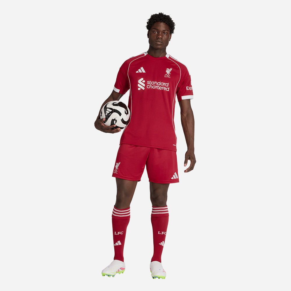 Quần Ngắn Thể Thao Nam Adidas Liverpool Sân Nhà 25/26 - Đỏ - Supersports Vietnam