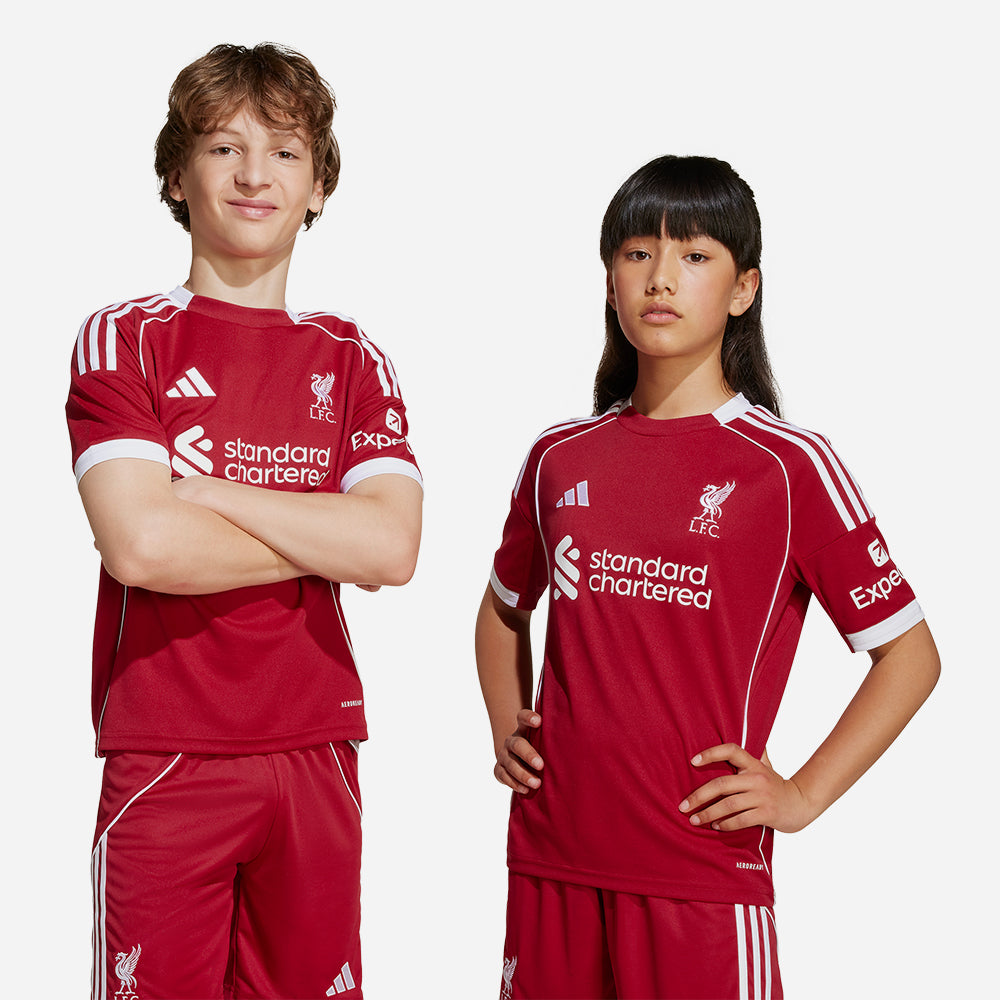 Áo Đá Bóng Trẻ Em Adidas Liverpool Sân Nhà 25/26 - Đỏ - Supersports Vietnam