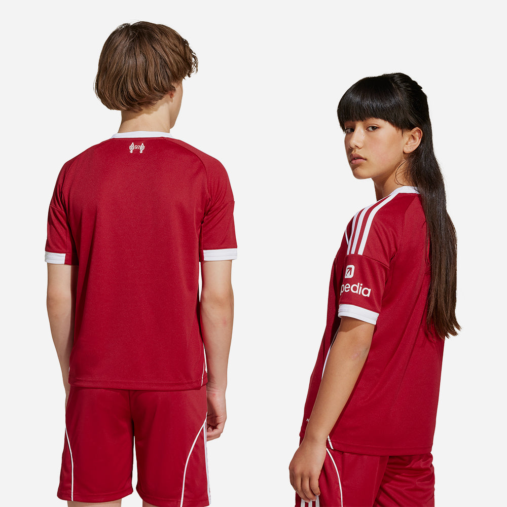 Áo Đá Bóng Trẻ Em Adidas Liverpool Sân Nhà 25/26 - Đỏ - Supersports Vietnam