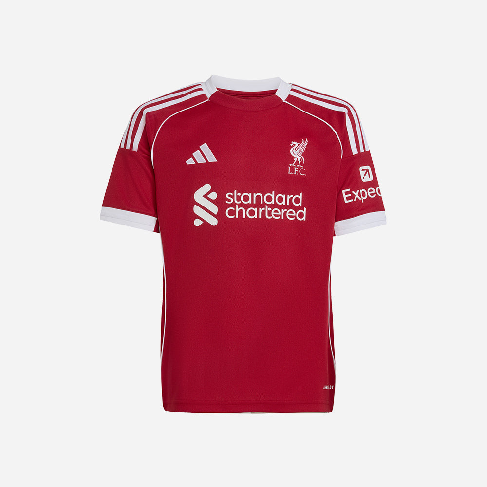 Áo Đá Bóng Trẻ Em Adidas Liverpool Sân Nhà 25/26 - Đỏ - Supersports Vietnam