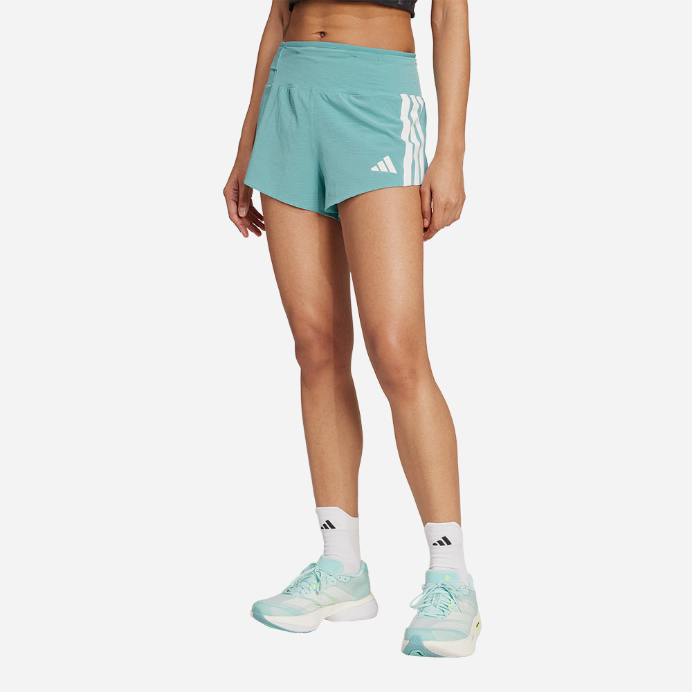 Quần Ngắn Thể Thao Nữ Adidas Adizero Gel - Xanh Mint - Supersports Vietnam