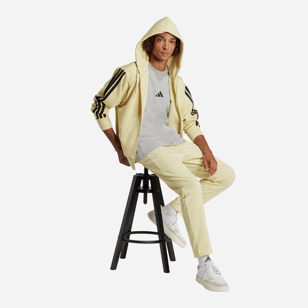Áo Thun Nam Adidas Essentials 3-Stripes Single Jersey - Xám - Supersports Vietnam