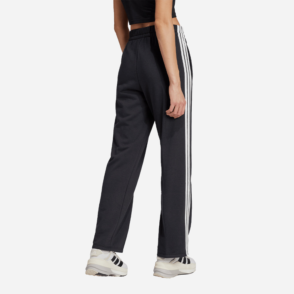 Quần Dài Thể Thao Nữ Adidas Kit 3-Stripes Regular Cuffed - Đen - Supersports Vietnam