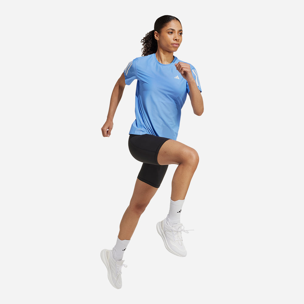 Áo Thun Nữ Adidas Own The Run - Xanh Dương - Supersports Vietnam