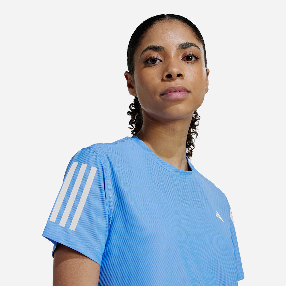Áo Thun Nữ Adidas Own The Run - Xanh Dương - Supersports Vietnam