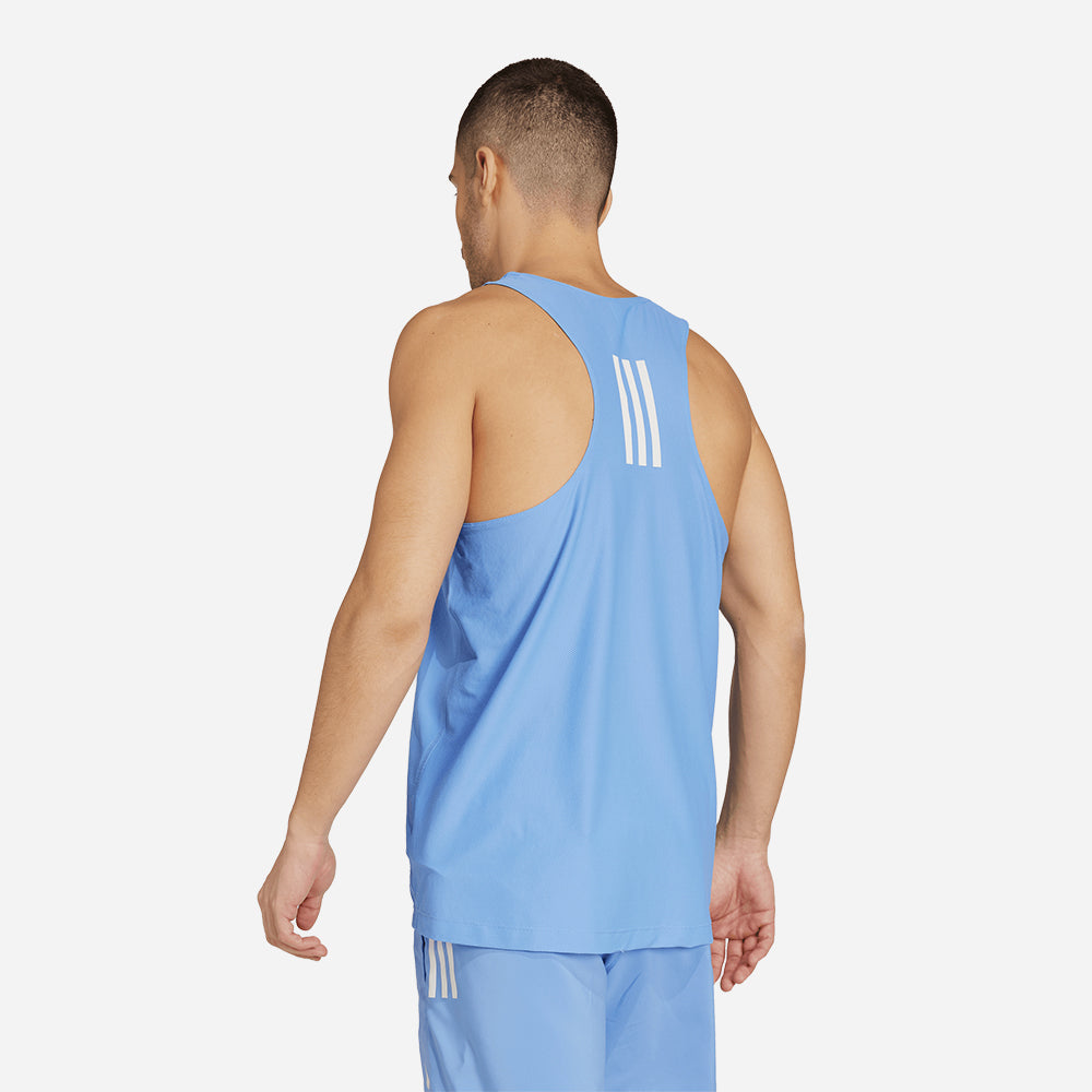 Áo Ba Lỗ Nam Adidas Own The Run - Xanh Dương - Supersports Vietnam