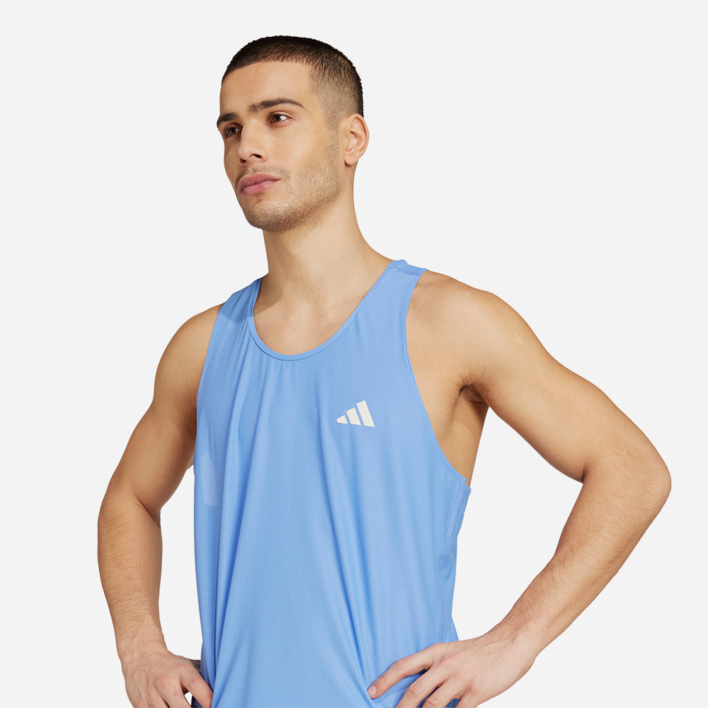 Áo Ba Lỗ Nam Adidas Own The Run - Xanh Dương - Supersports Vietnam
