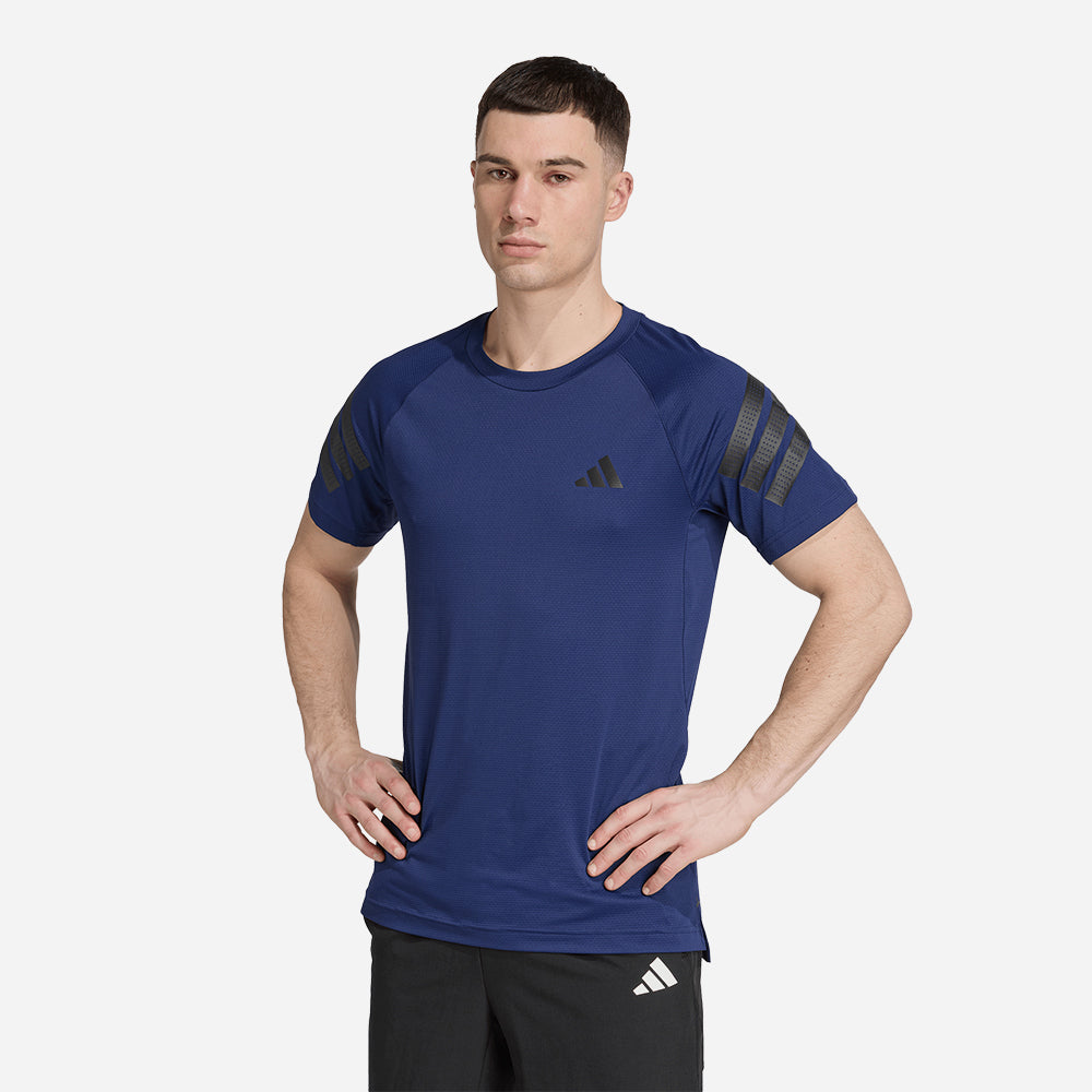 Áo Thun Nam Adidas Icon 3-Stripes - Xanh Navy - Supersports Vietnam