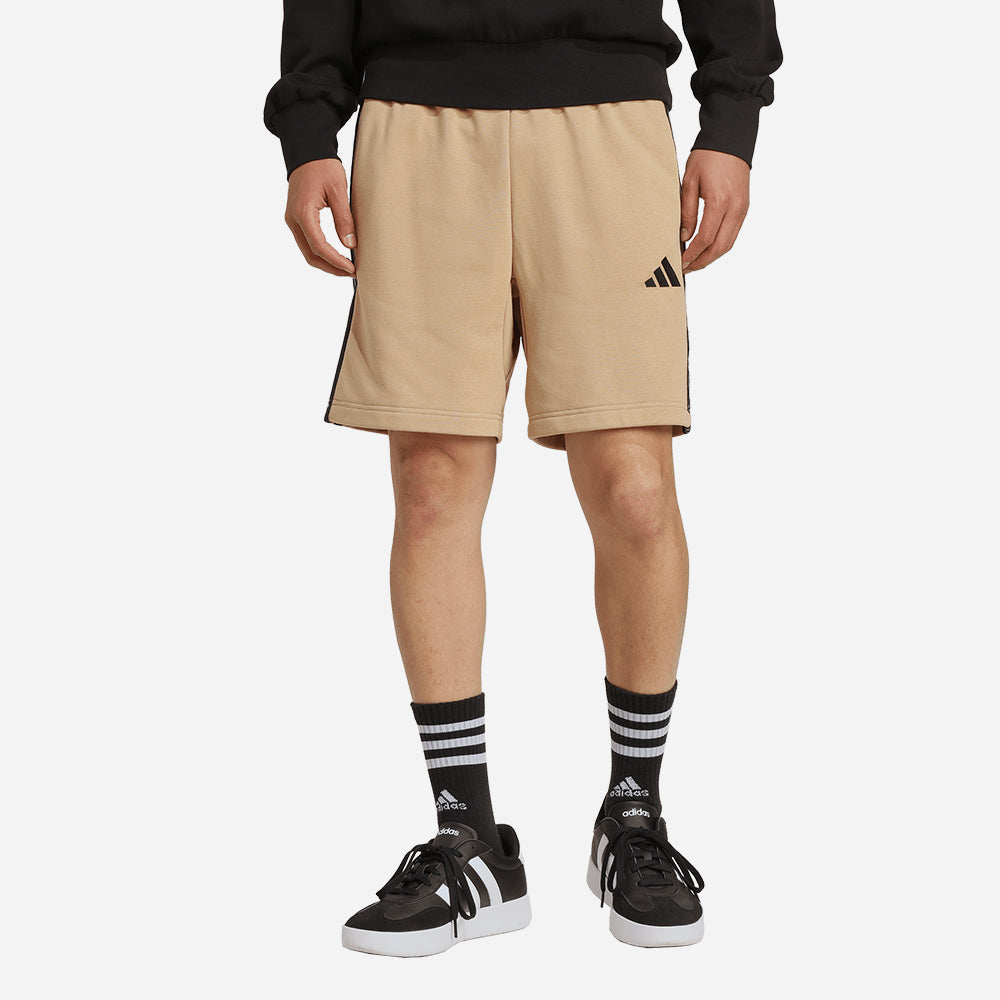 Quần Ngắn Thời Trang Nam Adidas Essential 3-Stripes French Terry - Be - Supersports Vietnam