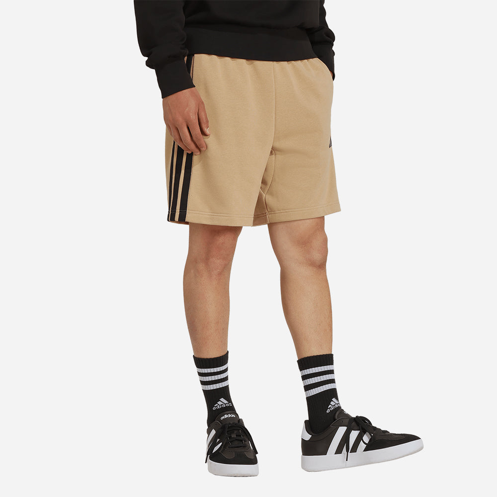 Quần Ngắn Thời Trang Nam Adidas Essential 3-Stripes French Terry - Be - Supersports Vietnam