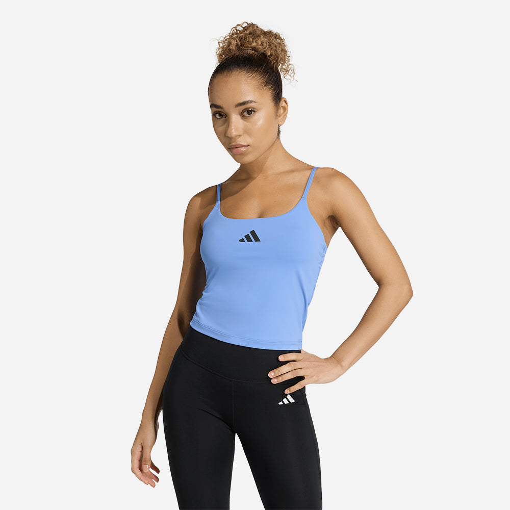 Áo Ba Lỗ Nữ Adidas Optime - Xanh Dương - Supersports Vietnam