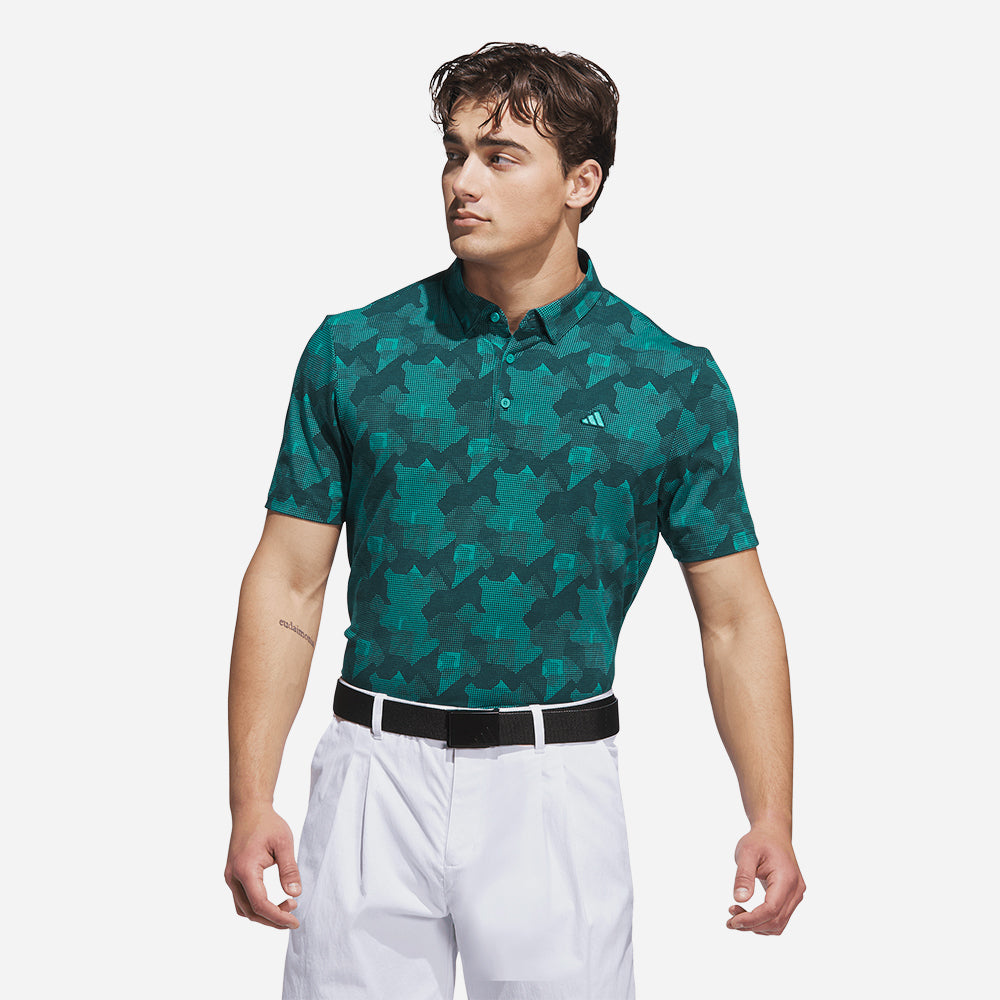 Áo Polo Nam Adidas Go-To Print - Xanh Lá - Supersports Vietnam