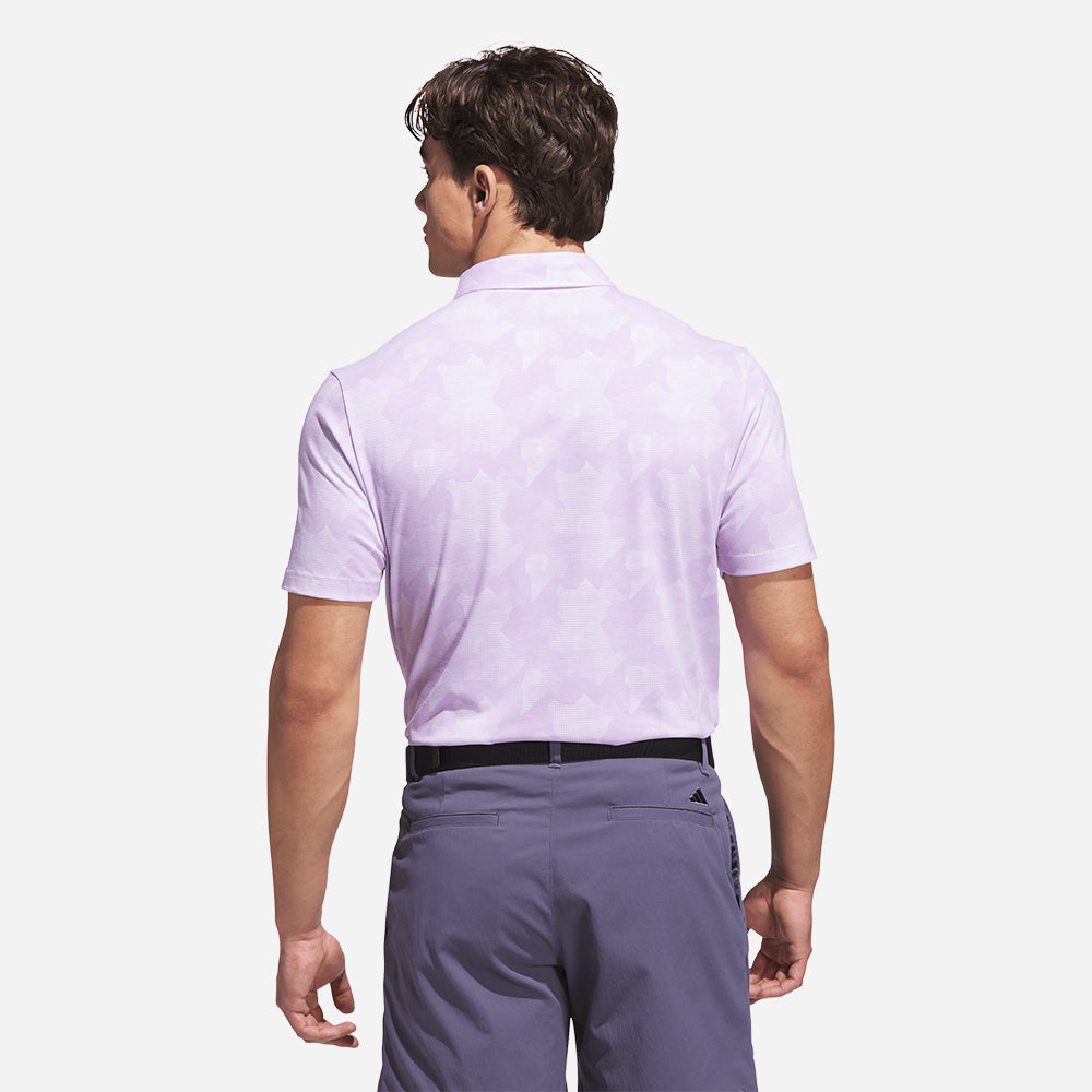 Áo Polo Golf Nam Adidas Go-To Printed - Tím