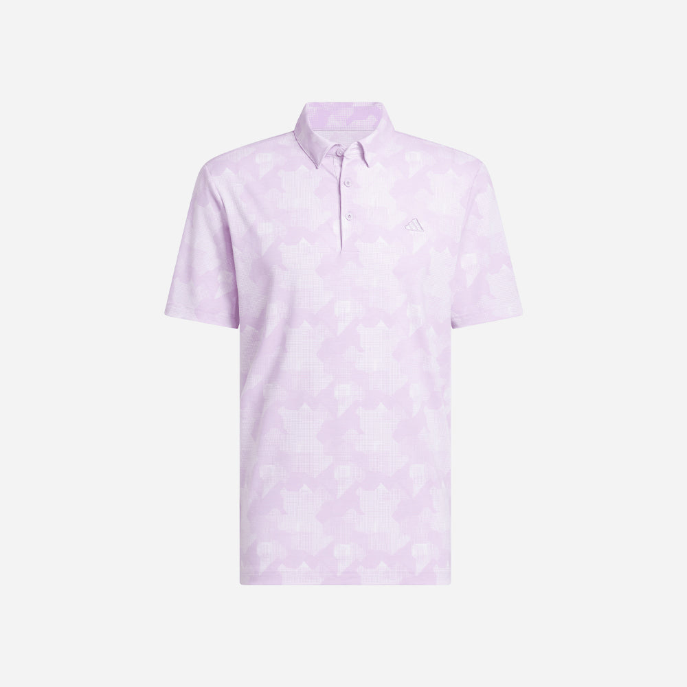 Áo Polo Golf Nam Adidas Go-To Printed - Tím