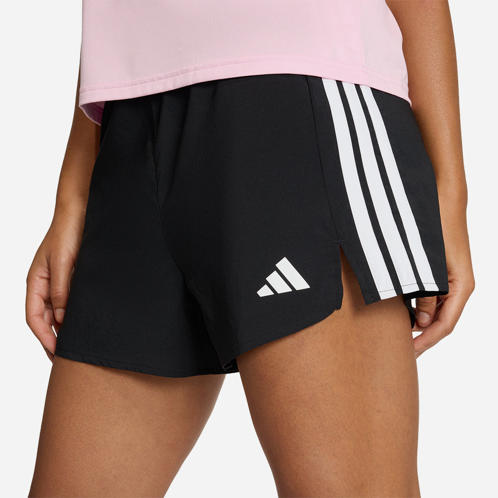 Quần Ngắn Thể Thao Nữ Adidas Workout Essentials 3-Stripes Woven - Đen - Supersports Vietnam
