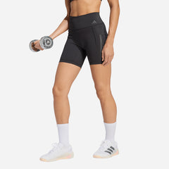 Quần Bó Thể Thao Nữ Adidas Optime Workout 3-Stripes Leggings - Đen - Supersports Vietnam