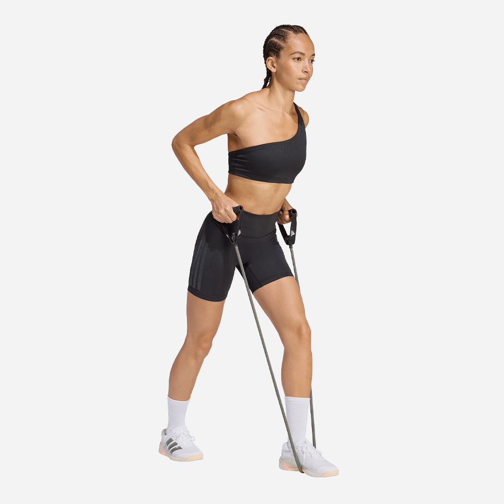 Quần Bó Thể Thao Nữ Adidas Optime Workout 3-Stripes Leggings - Đen - Supersports Vietnam