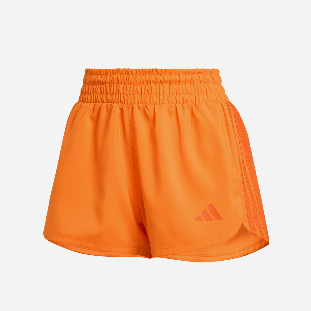 Quần Ngắn Thể Thao Nữ Adidas Pacer Workout Woven High Rise - Cam - Supersports Vietnam
