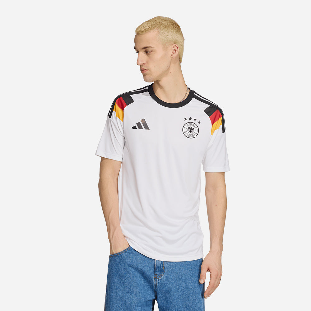 Áo Đá Bóng Nam Adidas Cổ Vũ Sân Nhà Germany 26 Fan - Trắng - Supersports Vietnam