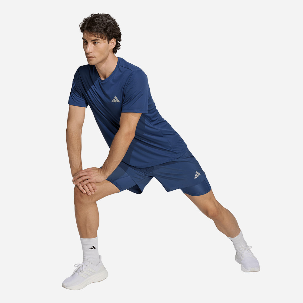 Quần Ngắn Thể Thao Nam Adidas Adi365 Running Essentials 2In1 - Xanh Dương - Supersports Vietnam
