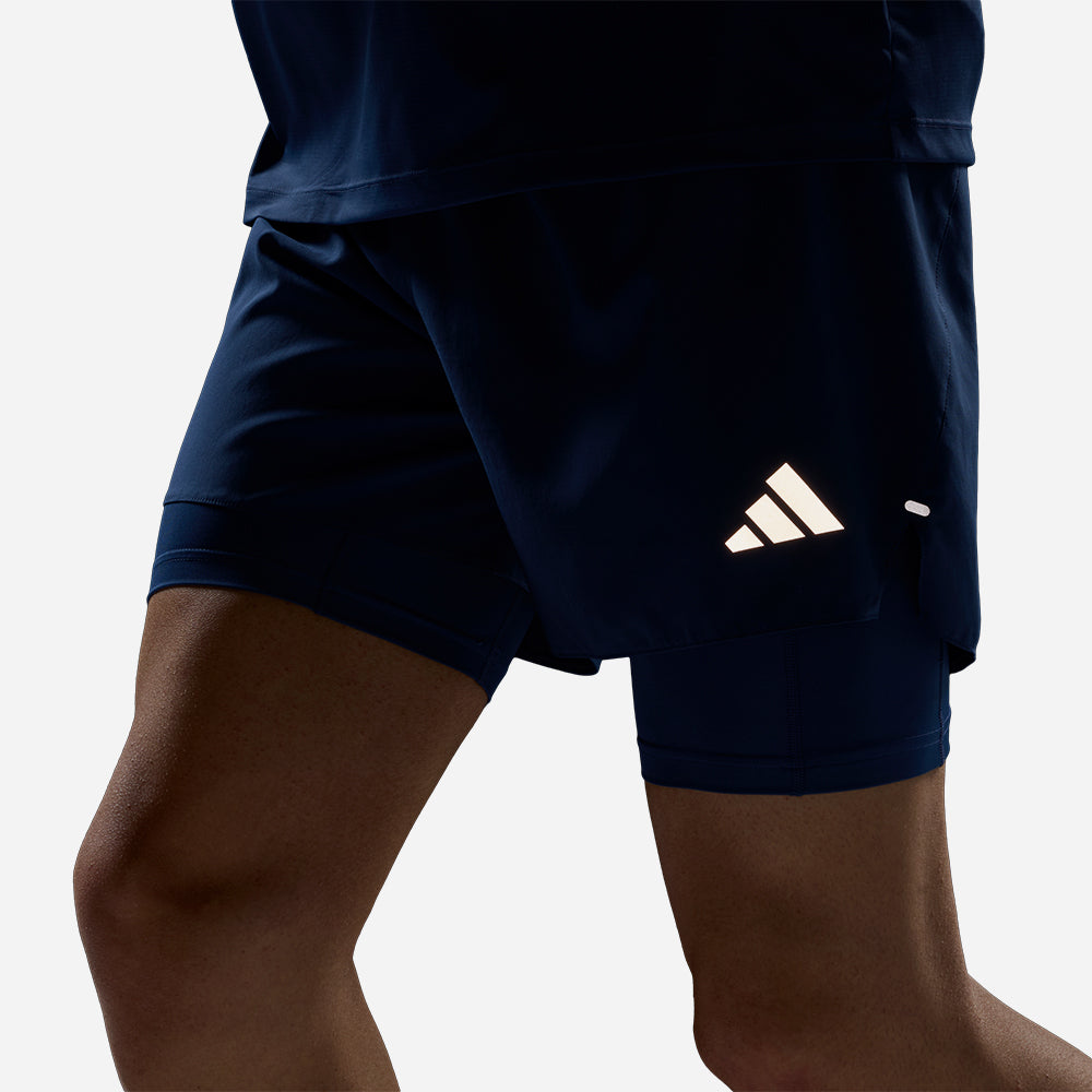 Quần Ngắn Thể Thao Nam Adidas Adi365 Running Essentials 2In1 - Xanh Dương - Supersports Vietnam