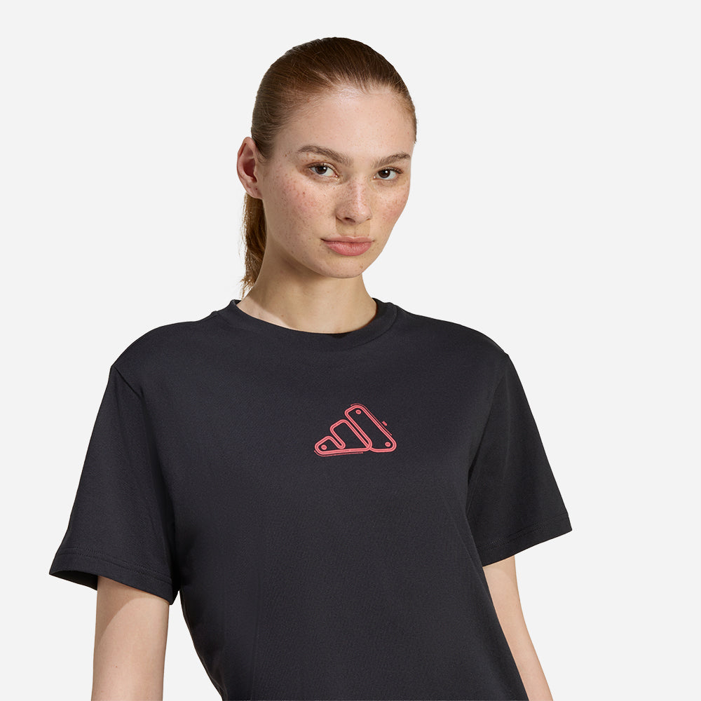 Áo Thun Nữ Adidas Adrenaline Aesthetic Graphic - Đen - Supersports Vietnam