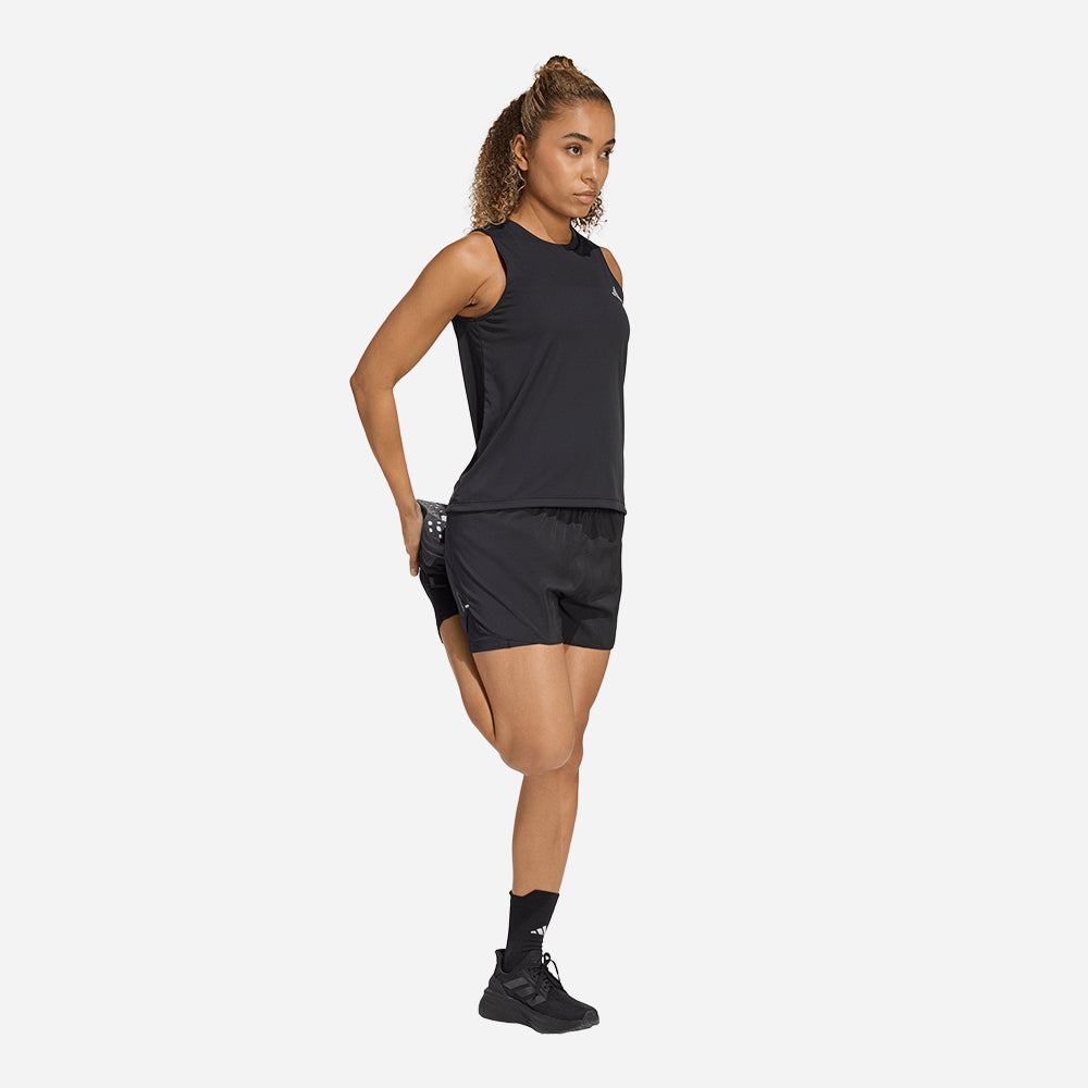 Quần Ngắn Thể Thao Nữ Adidas Adi365 Running Essentials 2In1 - Đen - Supersports Vietnam