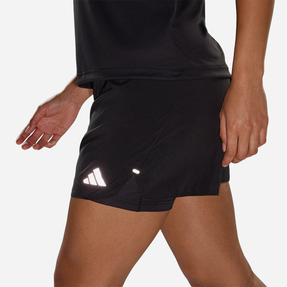 Quần Ngắn Thể Thao Nữ Adidas Adi365 Running Essentials 2In1 - Đen - Supersports Vietnam